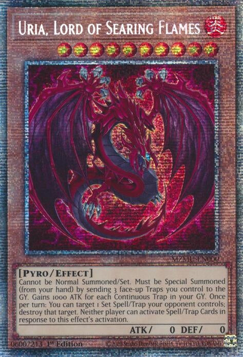 Image for Uria, Lord of Searing Flames (Starlight Rare) (MZMU-EN000) (Maze of Muertos) - YuGiOh