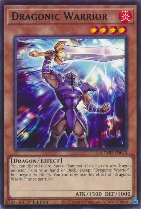 Image for Dragonic Warrior (MZMU-EN043) (Maze of Muertos) - YuGiOh