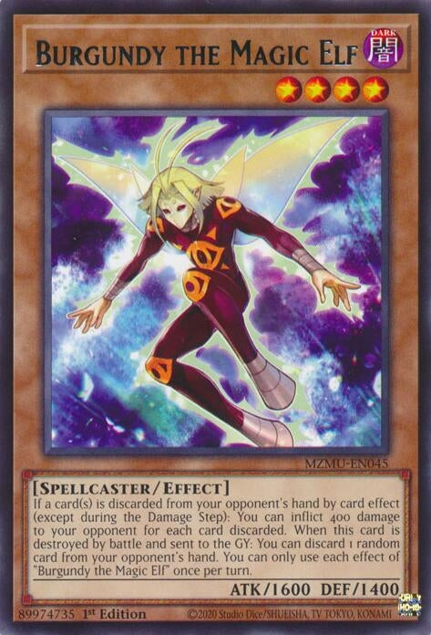 Image for Burgundy the Magic Elf (MZMU-EN045) (Maze of Muertos) - YuGiOh