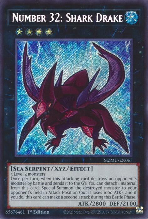 Image for Number 32: Shark Drake (MZMU-EN067) (Maze of Muertos) - YuGiOh