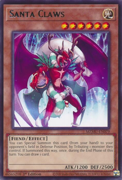 Image for Santa Claws (MZMU-EN079) (Maze of Muertos) - YuGiOh