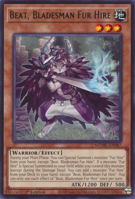 Image for Beat, Bladesman Fur Hire (MZMU-EN087) (Maze of Muertos) - YuGiOh