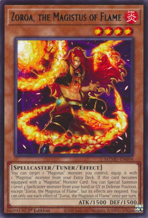 Image for Zoroa, the Magistus of Flame (MZMU-EN094) (Maze of Muertos) - YuGiOh