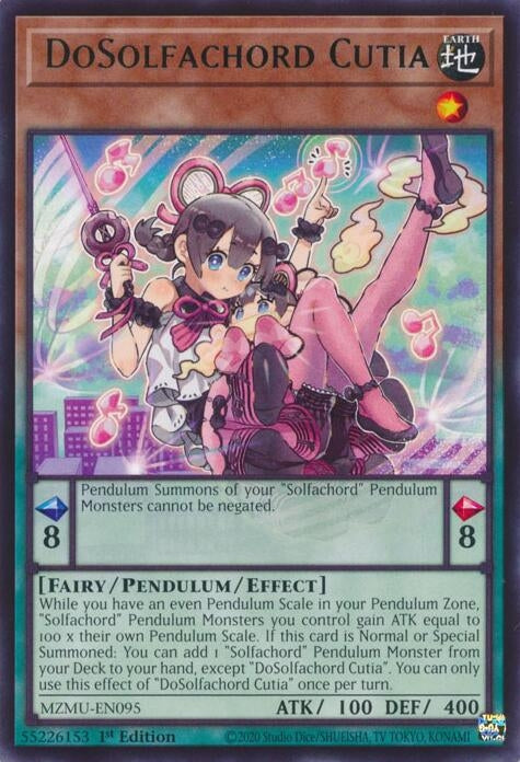 Image for DoSolfachord Cutia (MZMU-EN095) (Maze of Muertos) - YuGiOh