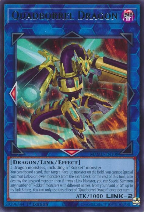 Image for Quadborrel Dragon (MZMU-EN108) (Maze of Muertos) - YuGiOh