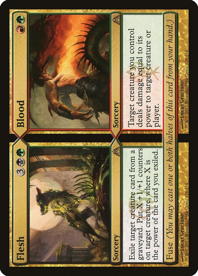 Image for Flesh // Blood (128) (Dragon's Maze) - Magic: The Gathering