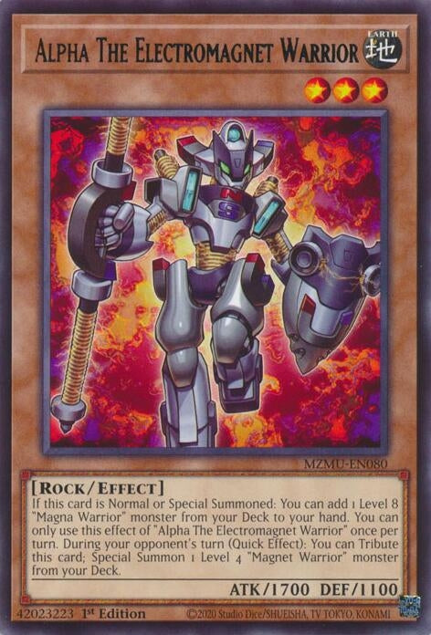 Image for Alpha The Electromagnet Warrior (MZMU-EN080) (Maze of Muertos) - YuGiOh