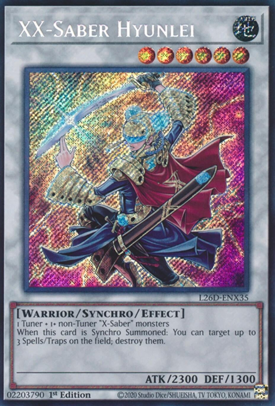 XX-Saber Hyunlei (Secret Rare) (L26D-ENX35) (Legendary Modern Decks 2026)