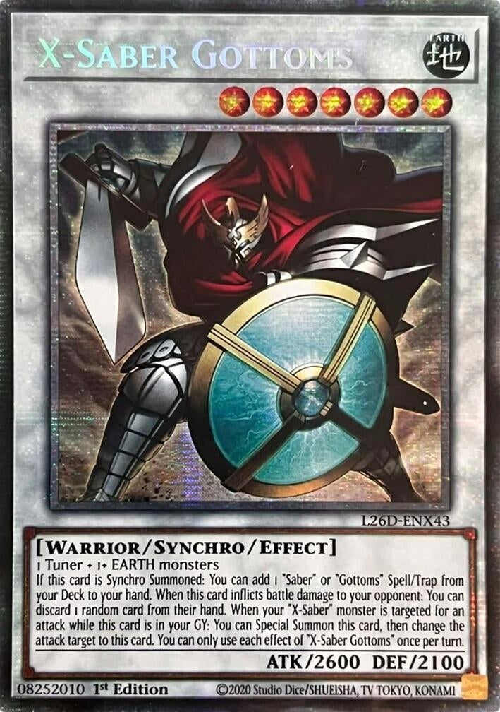 X-Saber Gottoms (Starlight Rare) (L26D-ENX43) (Legendary Modern Decks 2026)