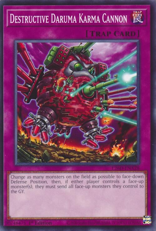 Destructive Daruma Karma Cannon (L26D-ENX28) (Legendary Modern Decks 2026)