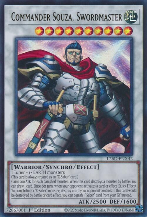 Commander Souza, Swordmaster (L26D-ENX42) (Legendary Modern Decks 2026)