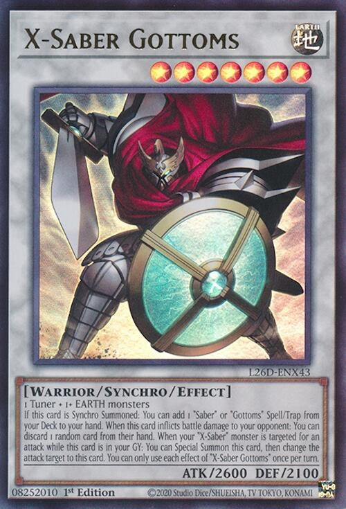 X-Saber Gottoms (L26D-ENX43) (Legendary Modern Decks 2026)