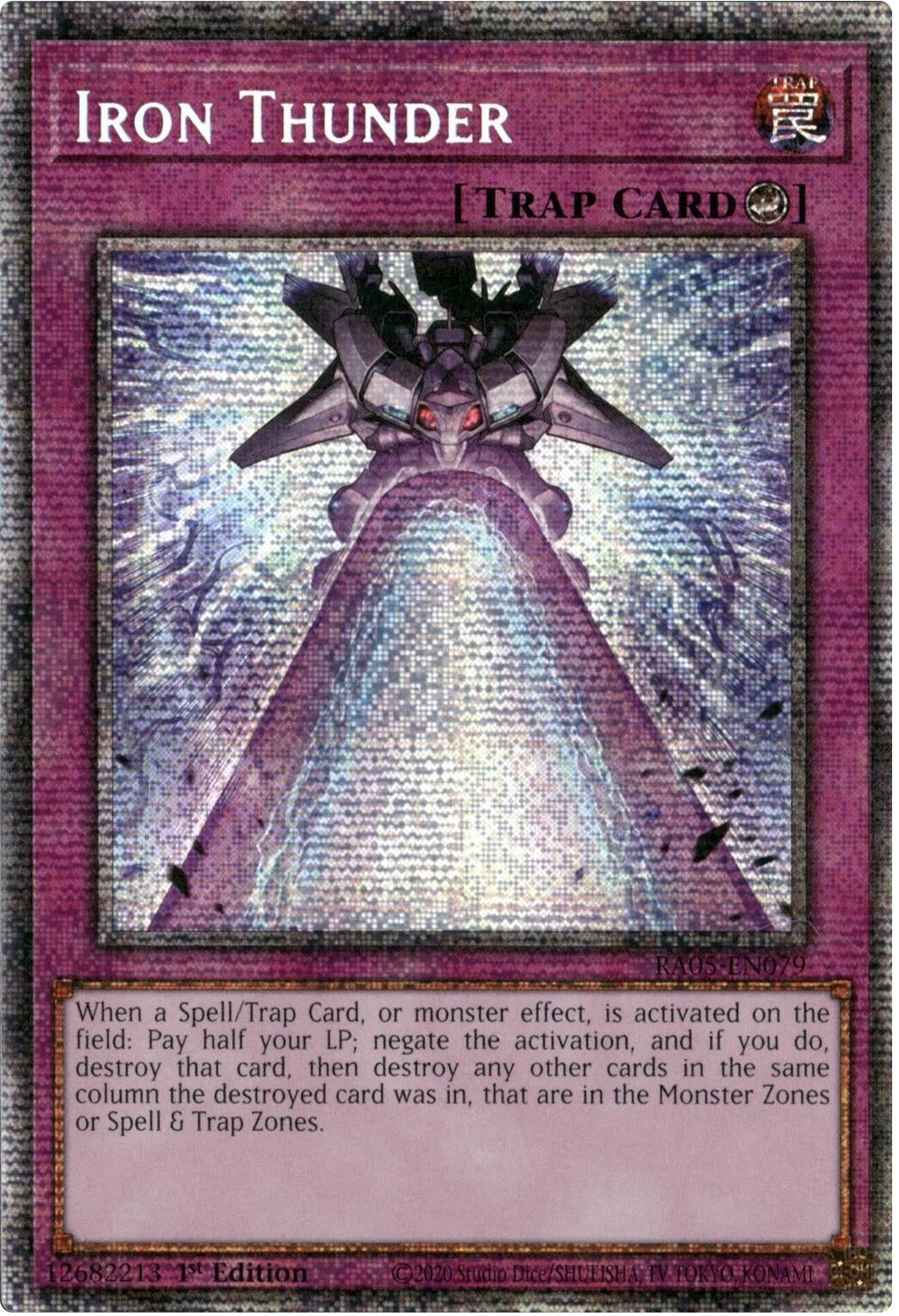 Image for Iron Thunder (Starlight Rare) (RA05-EN079) (Rarity Collection 5) - YuGiOh