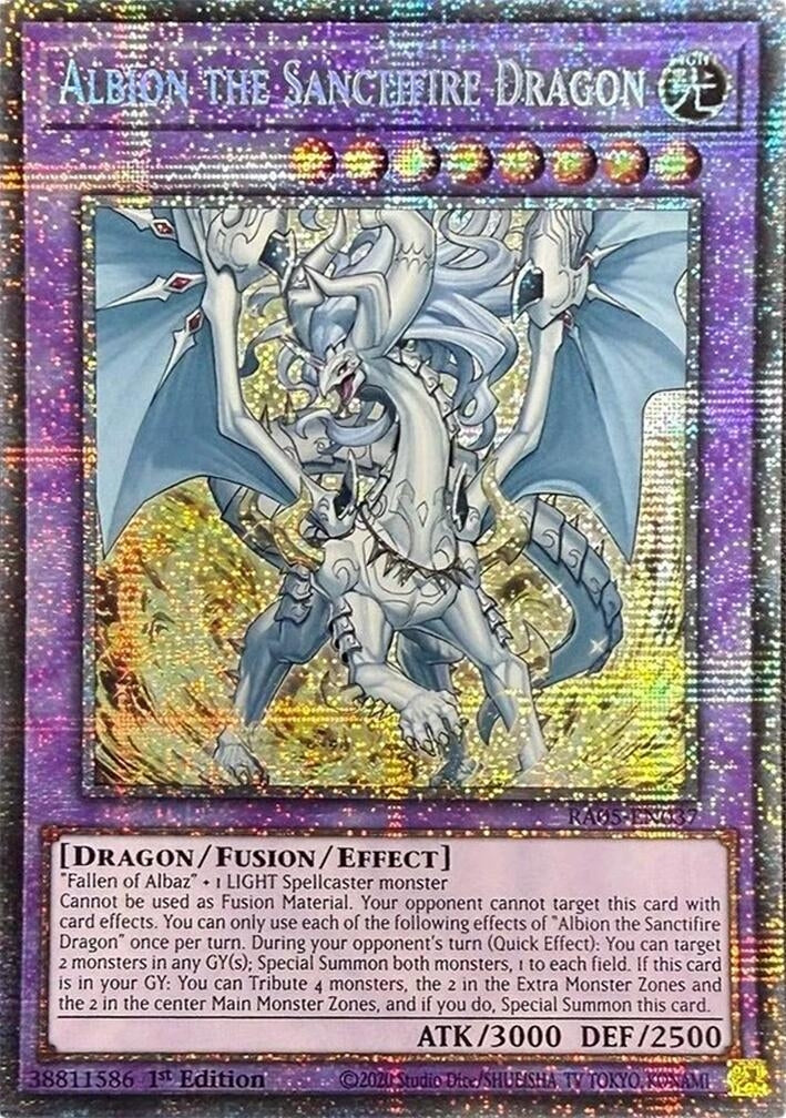 Image for Albion the Sanctifire Dragon (Starlight Rare) (RA05-EN037) (Rarity Collection 5) - YuGiOh