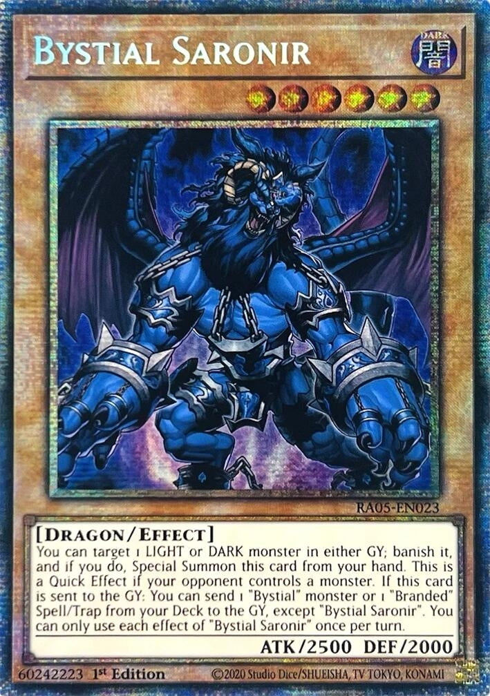 Bystial Saronir (Starlight Rare) (RA05-EN023) (Rarity Collection 5)