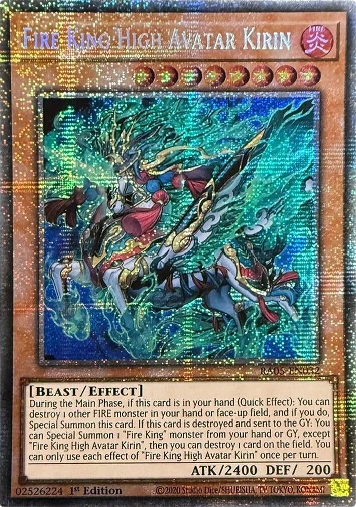 Image for Fire King High Avatar Kirin (Starlight Rare) (RA05-EN032) (Rarity Collection 5) - YuGiOh