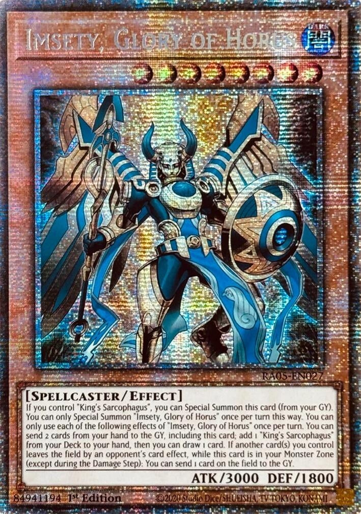 Image for Imsety, Glory of Horus (Starlight Rare) (RA05-EN027) (Rarity Collection 5) - YuGiOh