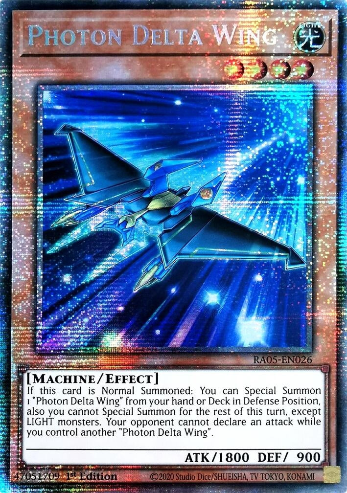 Image for Photon Delta Wing (Starlight Rare) (RA05-EN026) (Rarity Collection 5) - YuGiOh