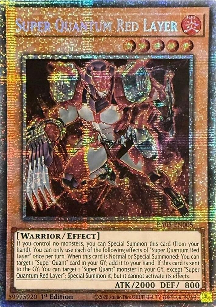 Image for Super Quantum Red Layer (Starlight Rare) (RA05-EN008) (Rarity Collection 5) - YuGiOh