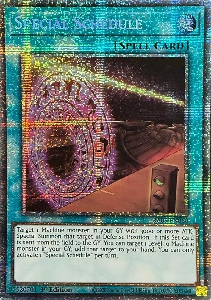 Image for Special Schedule (Starlight Rare) (RA05-EN060) (Rarity Collection 5) - YuGiOh