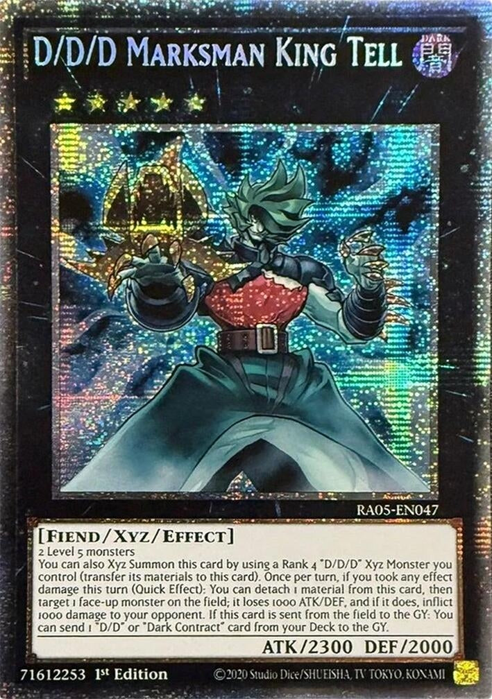 Image for D/D/D Marksman King Tell (Starlight Rare) (RA05-EN047) (Rarity Collection 5) - YuGiOh