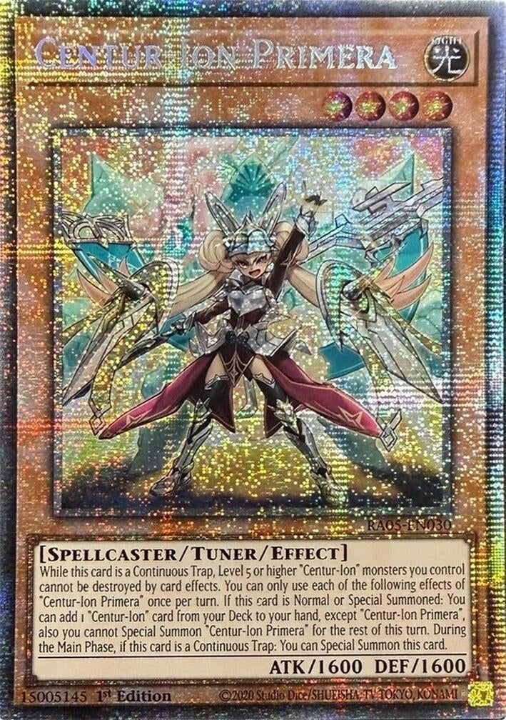Image for Centur-Ion Primera (Starlight Rare) (RA05-EN030) (Rarity Collection 5) - YuGiOh