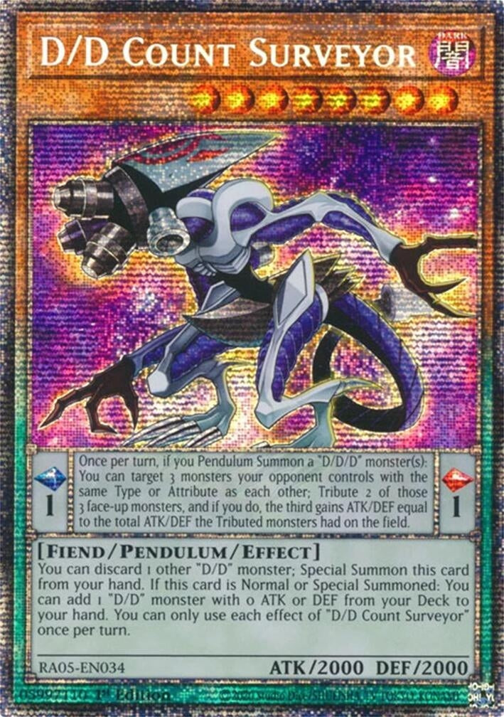 Image for D/D Count Surveyor (Starlight Rare) (RA05-EN034) (Rarity Collection 5) - YuGiOh