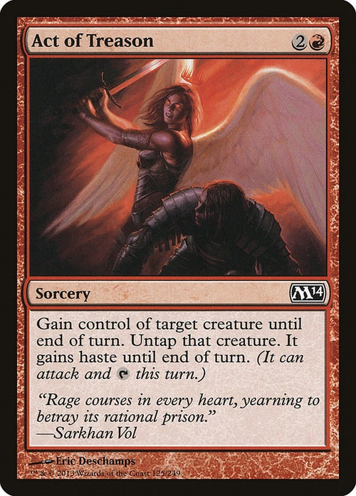 Image for Act of Treason (125) (Magic 2014 (M14)) - Magic: The Gathering