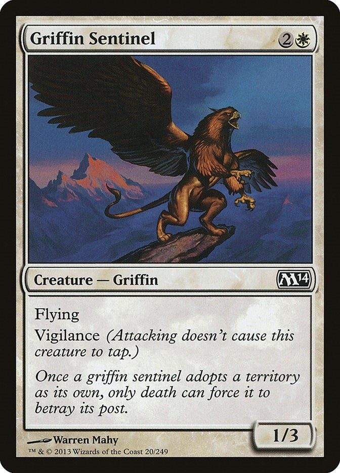 Image for Griffin Sentinel (20) (Magic 2014 (M14)) - Magic: The Gathering