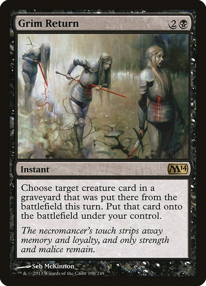 Image for Grim Return (100) (Magic 2014 (M14)) - Magic: The Gathering