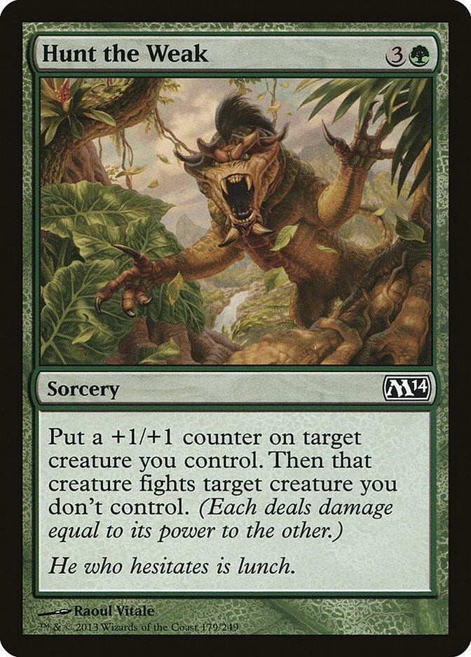 Image for Hunt the Weak (179) (Magic 2014 (M14)) - Magic: The Gathering