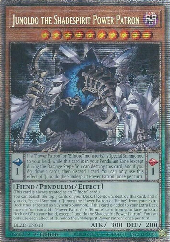 Junoldo the Shadespirit Power Patron (Starlight Rare) (BLZD-EN013) (Blazing Dominion)