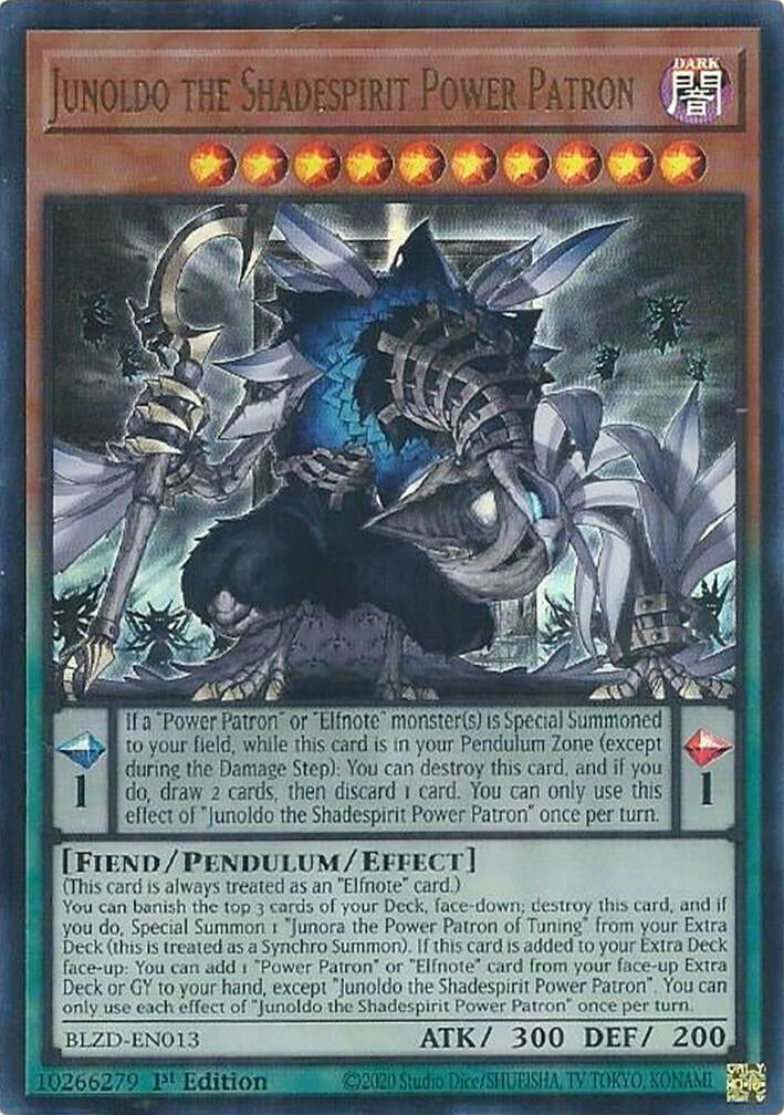 Junoldo the Shadespirit Power Patron (BLZD-EN013) (Blazing Dominion)