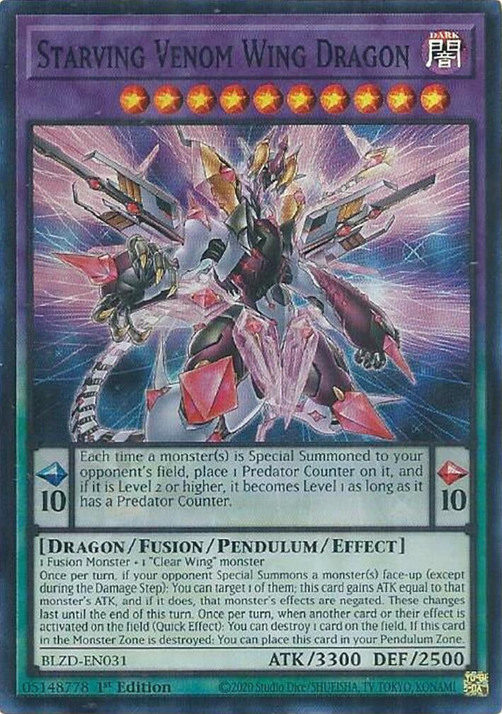 Starving Venom Wing Dragon (BLZD-EN031) (Blazing Dominion)