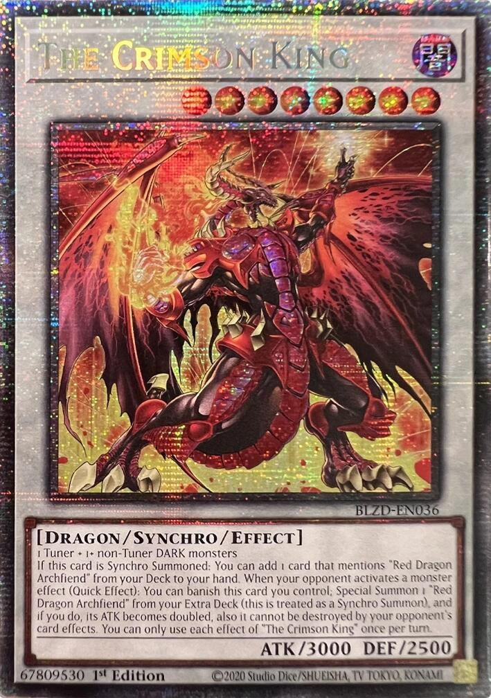 The Crimson King (Starlight Rare) (BLZD-EN036) (Blazing Dominion)