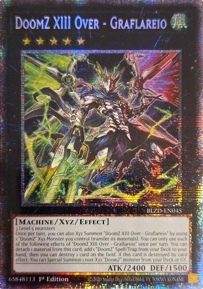 DoomZ XIII Over - Graflareio (Starlight Rare) (BLZD-EN045) (Blazing Dominion)
