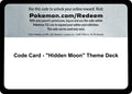 Image for Code Card - "Hidden Moon" Theme Deck (SM - Guardians Rising) - Pokemon