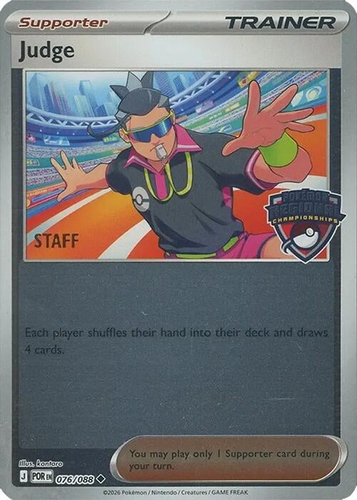 Image for Judge - 076/088 (Regional Championships) [Staff] (076/088) (League & Championship Cards) - Pokemon