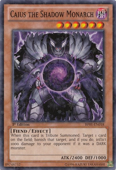 Image for Caius the Shadow Monarch (Starfoil) (BP01-EN018) (BP01) - YuGiOh