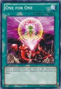 Image for One for One (SDBE-EN027) (Structure Deck: Saga of Blue-Eyes White Dragon) - YuGiOh
