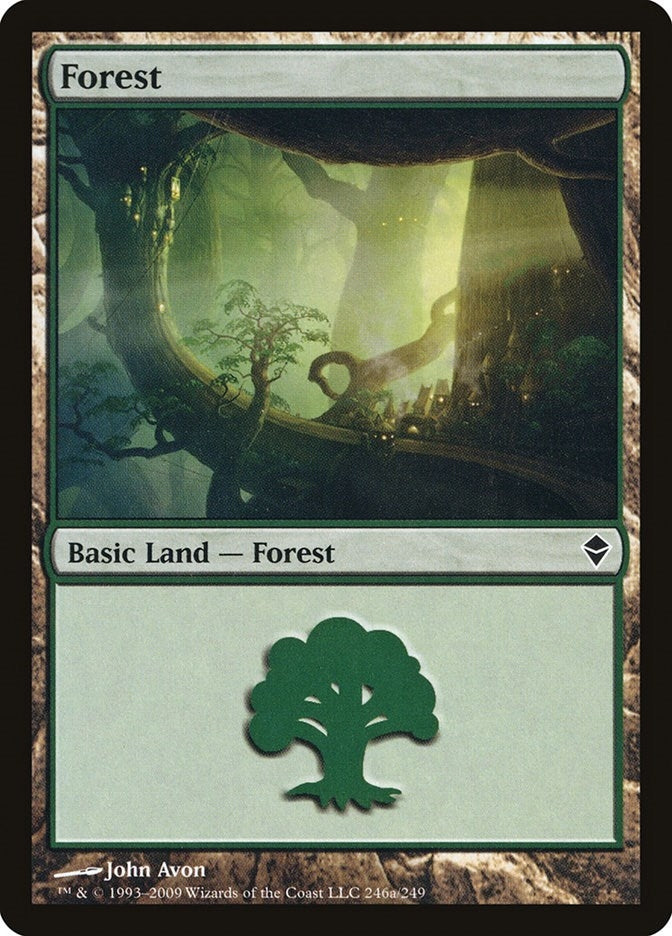 Image for Forest (246a) (246a) (Zendikar) - Magic: The Gathering