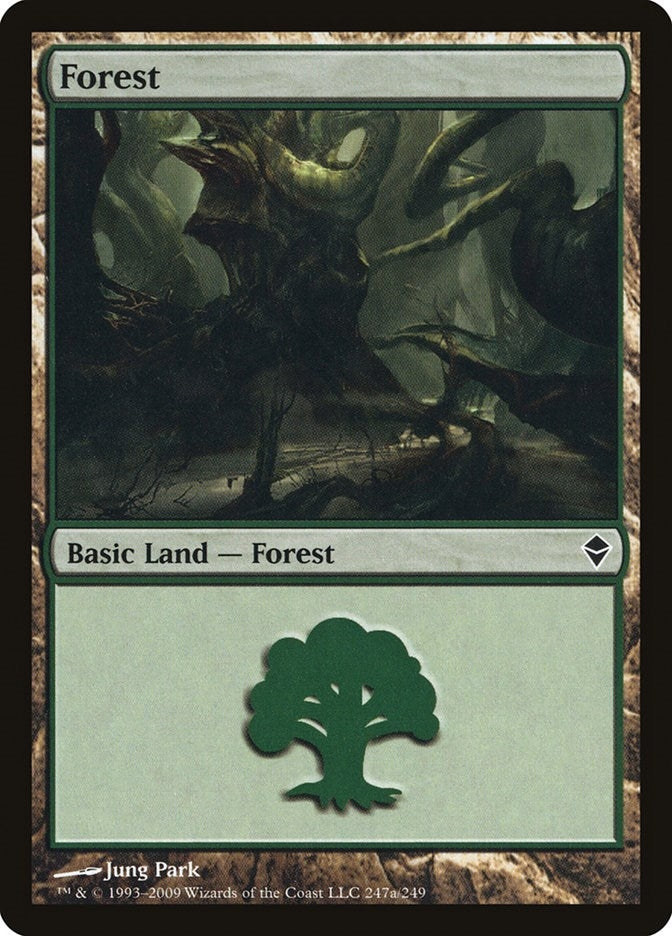 Image for Forest (247a) (247a) (Zendikar) - Magic: The Gathering