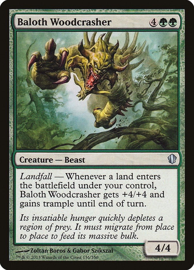 Image for Baloth Woodcrasher (136) (Commander 2013) - Magic: The Gathering