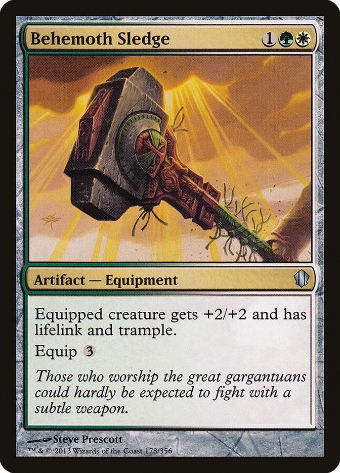 Image for Behemoth Sledge (178) (Commander 2013) - Magic: The Gathering