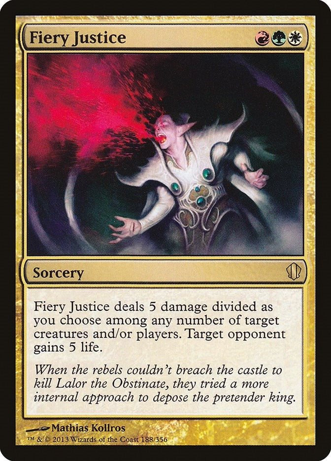 Image for Fiery Justice (188) (Commander 2013) - Magic: The Gathering