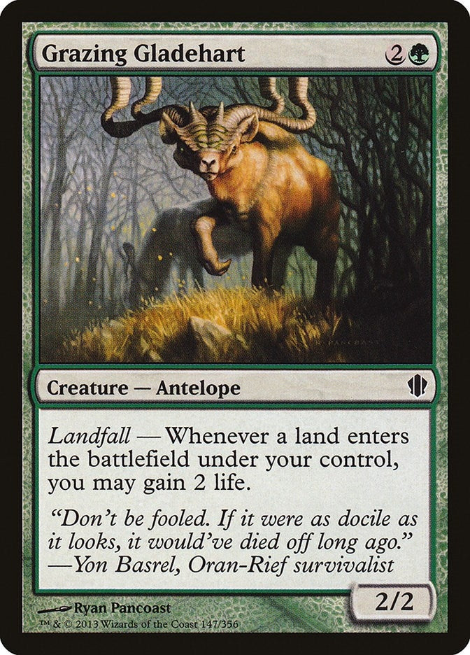 Image for Grazing Gladehart (147) (Commander 2013) - Magic: The Gathering