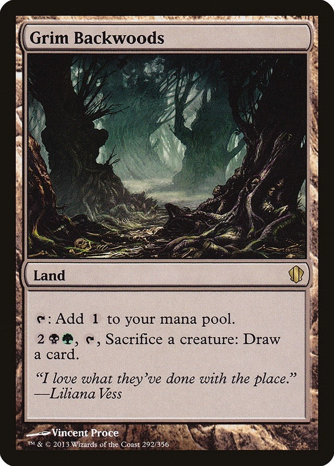 Image for Grim Backwoods (292) (Commander 2013) - Magic: The Gathering