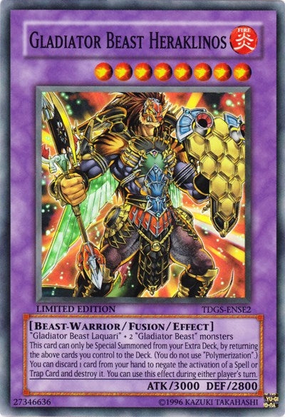 Image for Gladiator Beast Heraklinos (TDGS-ENSE2) (TDGS) - YuGiOh