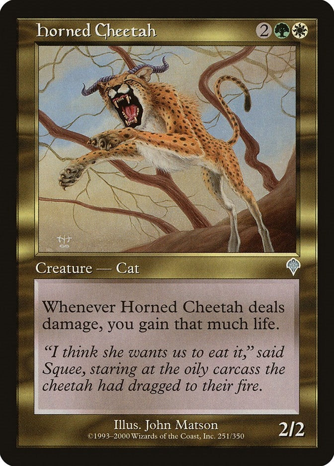 Image for Horned Cheetah (251) (Invasion) - Magic: The Gathering