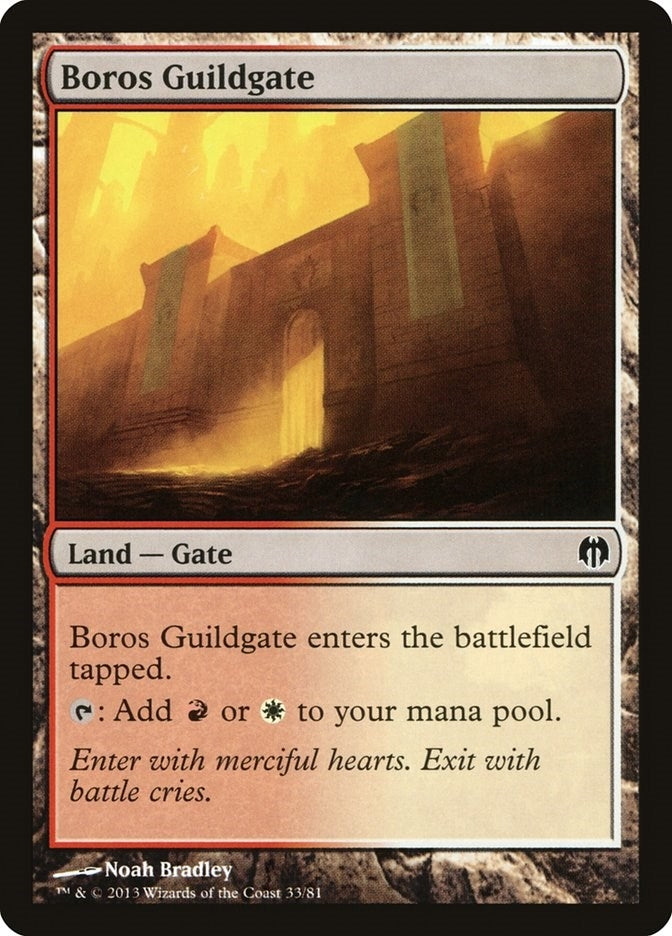 Image for Boros Guildgate (33) (Heroes vs. Monsters) - Magic: The Gathering
